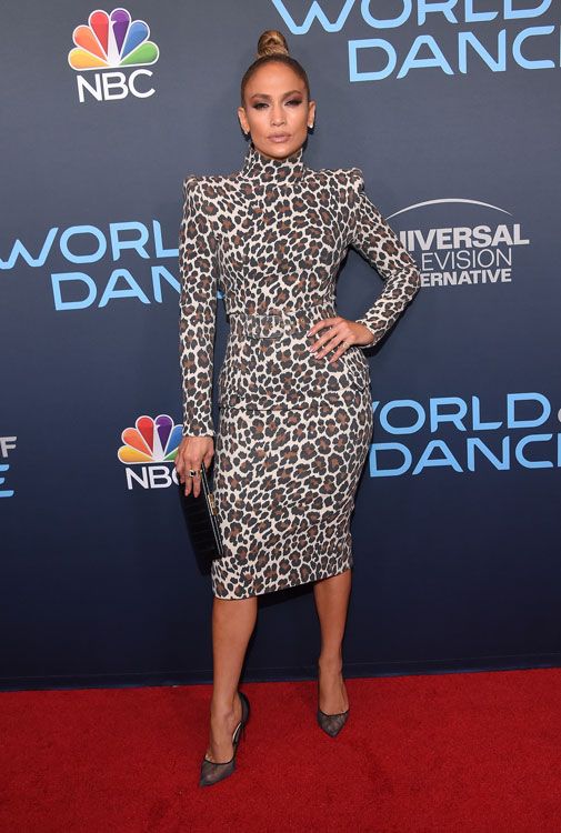 jennifer lopez vestido leopardo