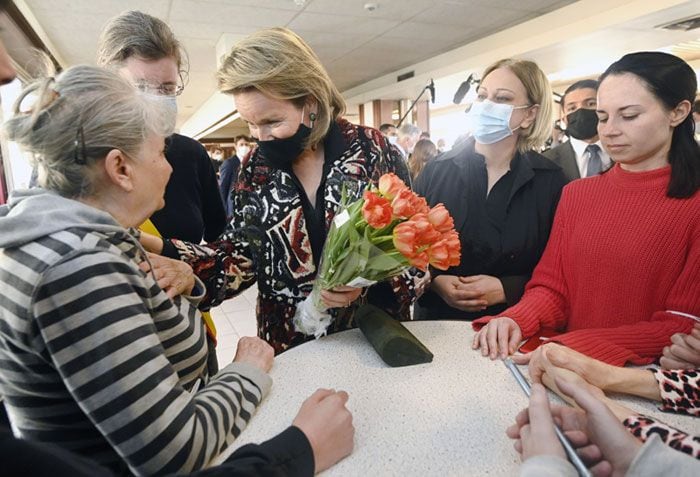 Matilde de Bélgica refugiados Ucrania