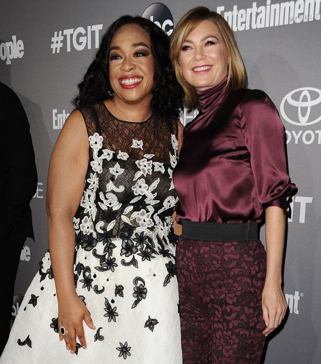 Ellen Pompeo y Shonda Rhimes