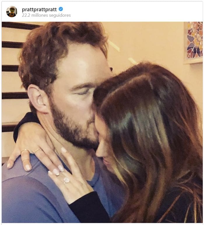 Chris Pratt y Katherine Schwarzenegger anuncian su compromiso con esta romántica foto