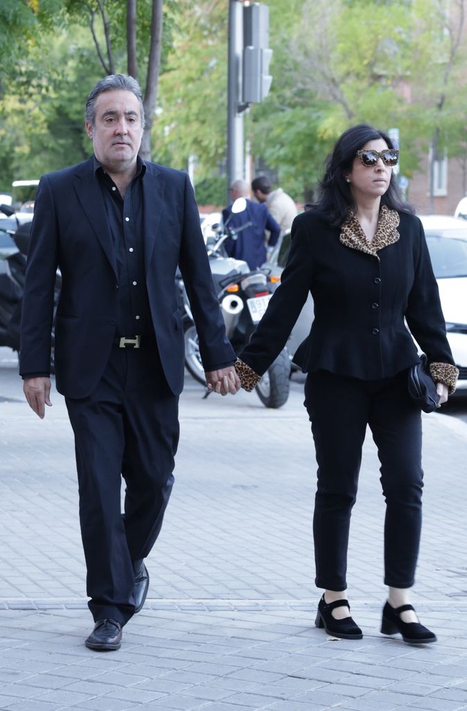 Paco Camino en el funeral de su padre, Paco Camino, el 1 de octubre de 2024 en Madrid