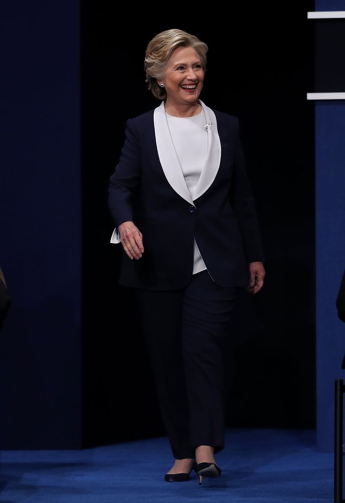 Hillary Clinton durante el segundo debate presidencial de candidatos, en 2016