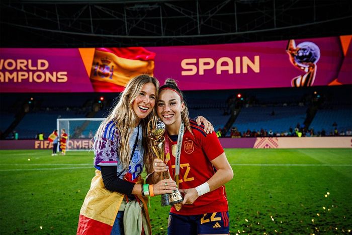 Las campeonas lo celebran en familia