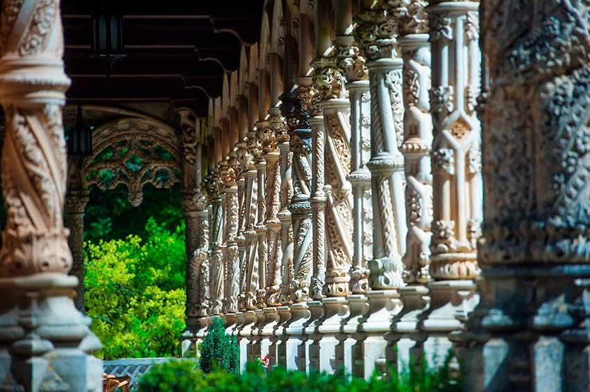 Claustro del hotel de Buçaco en Luso, Portugal