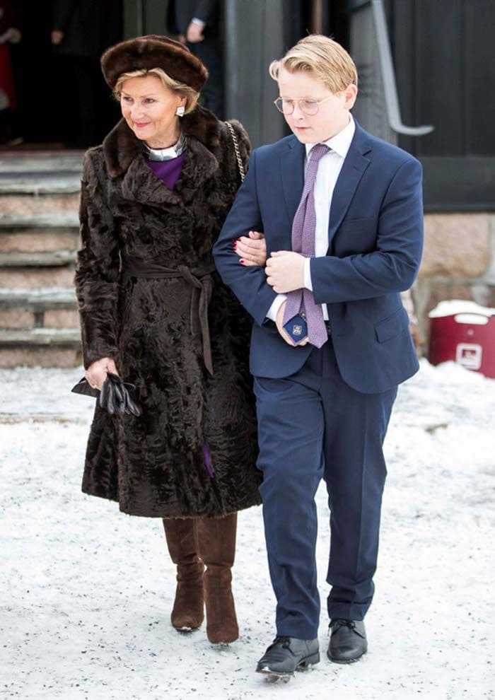 La reina Sonia con su nieto, Sverre Magnus, de Noruega