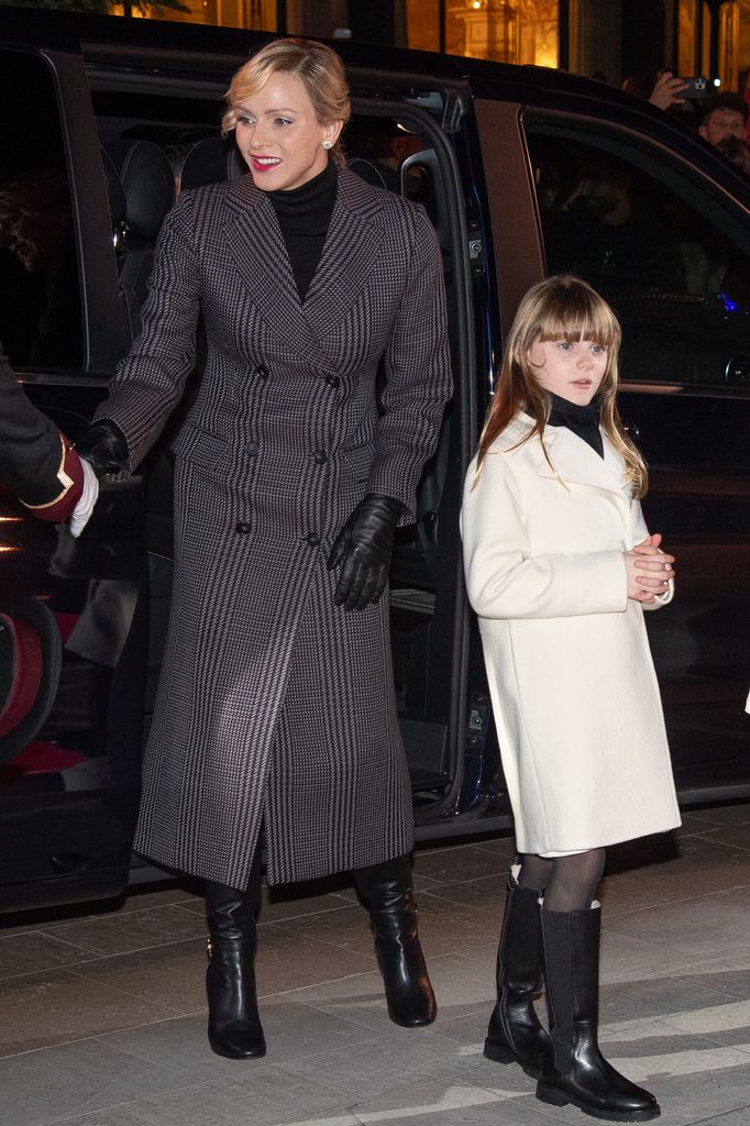 Princesa Charlene y princesa Gabriella