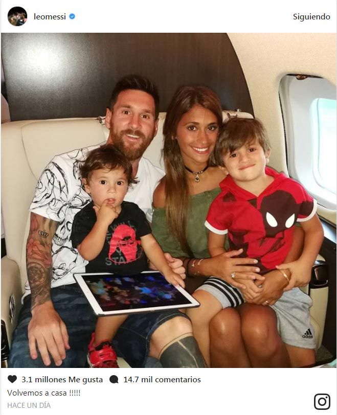 Leo Messi y Antonela Roccuzzo