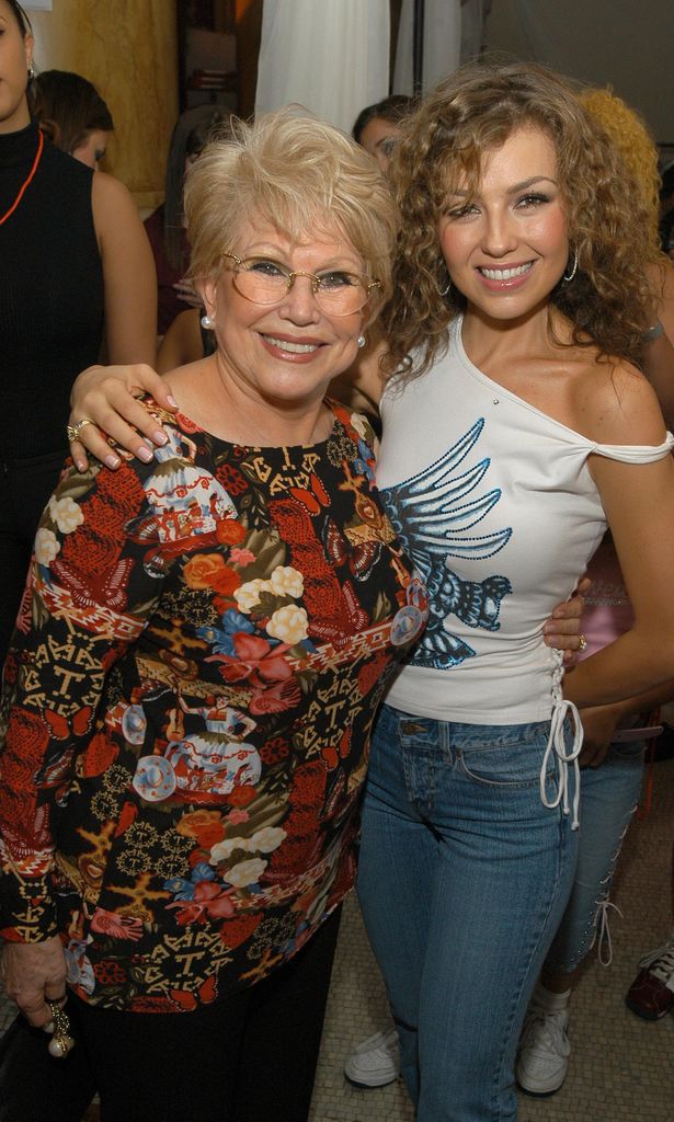 Thalía y su mamá