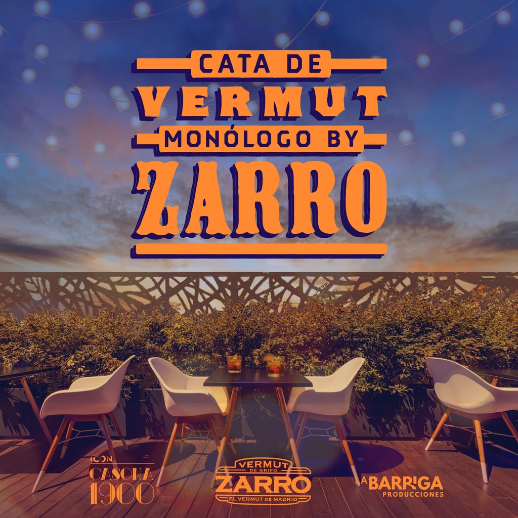 Cartel Cata de vermut y monólogo