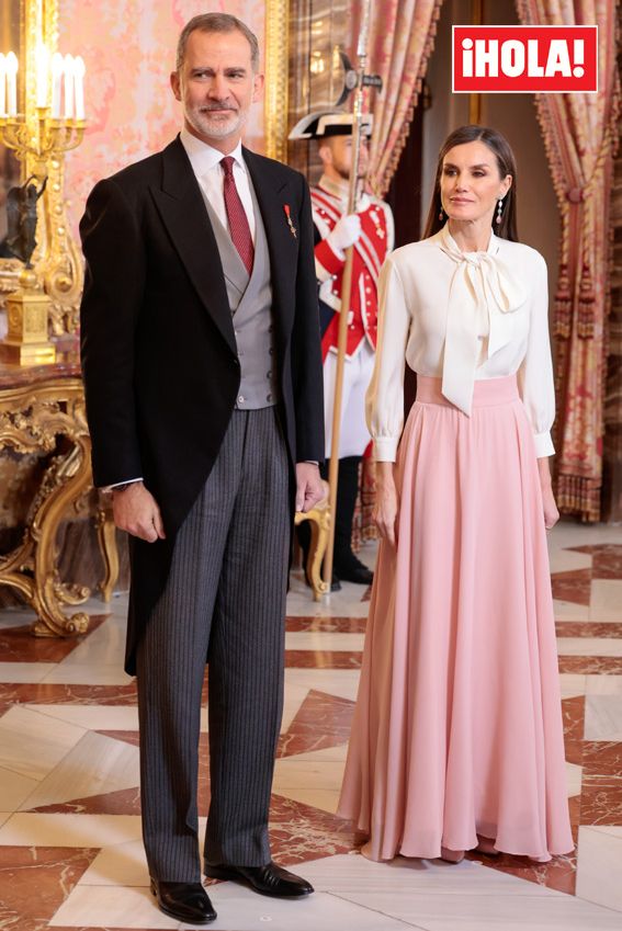 Don Felipe y doña Letizia en el Palacio Real