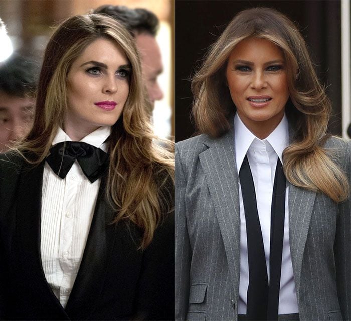 Melania Trump y Hope Hicks