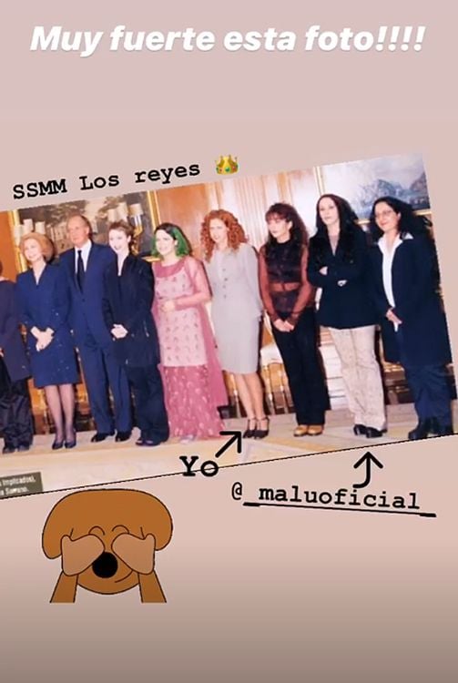 Pastora Soler saca del baúl de los recuerdos una foto con Malú y los Reyes