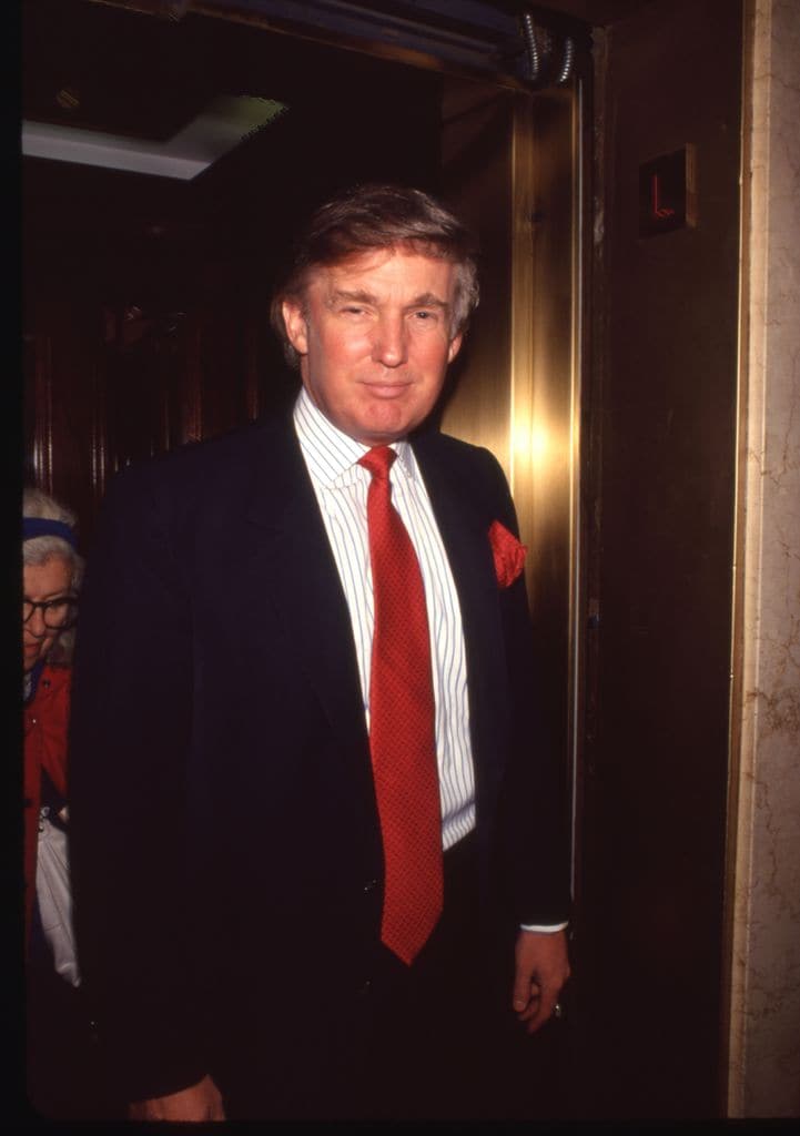 Donald Trump en una foto de 1995, años antes de que iniciara su relación con Melania.