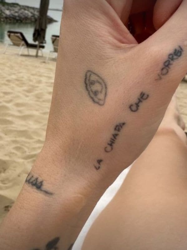 Tatuaje de Chiara Ferragni 