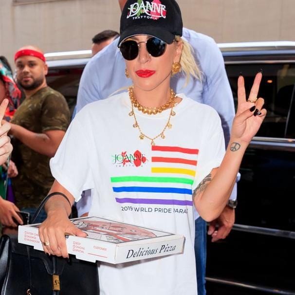 lady gaga es fan de la pizza