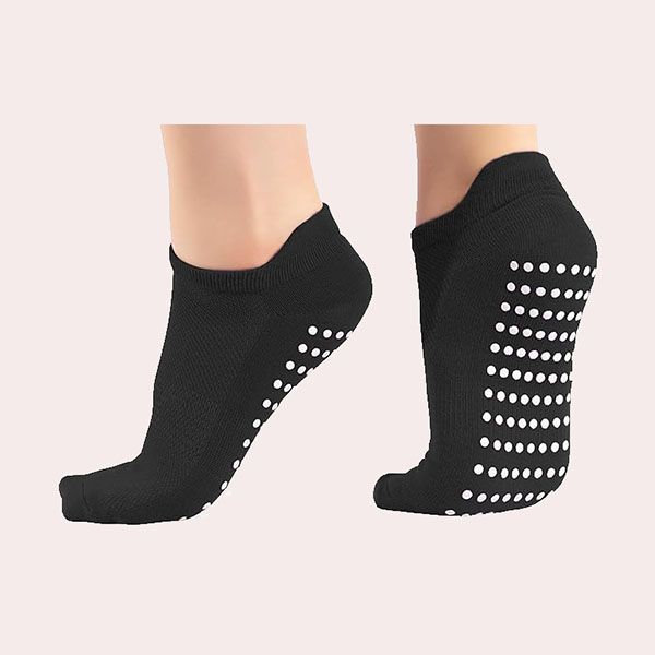 All Things Accessory 3 Pares de Calcetines Antideslizantes para Yoga