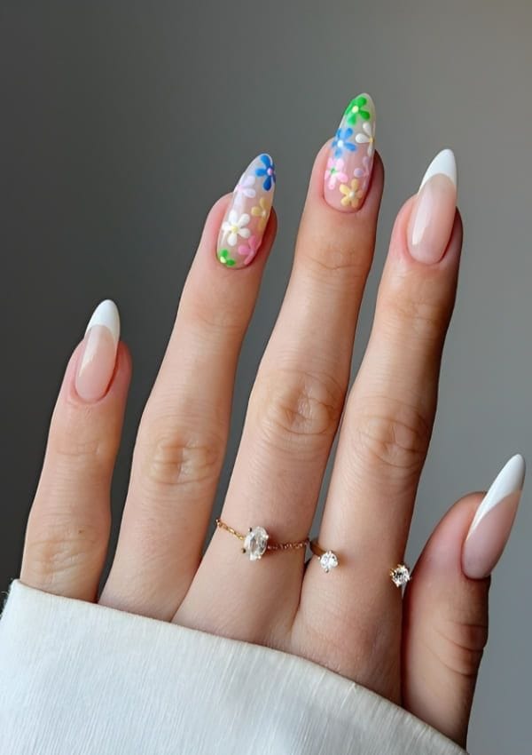 manicura floral color