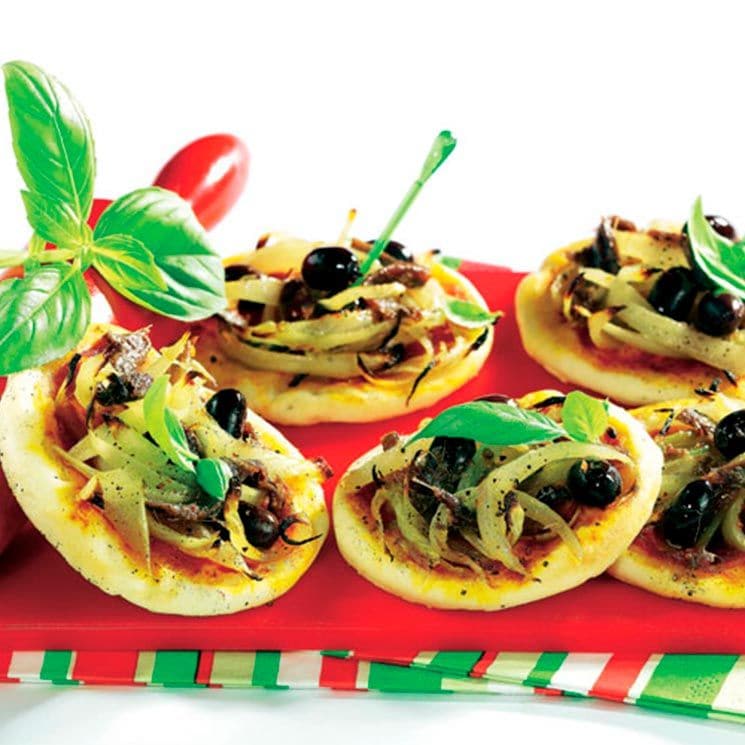 mini pizzas anchoa