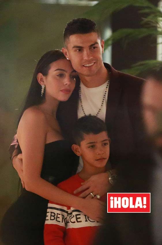 Georgina, junto a Cristiano Ronaldo y el hijo mayor de éste