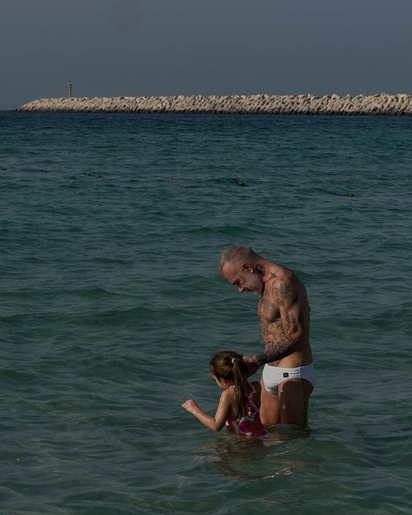 Para Gianluca Vacchi la protagonista de sus vacaciones fue la pequeña Blu