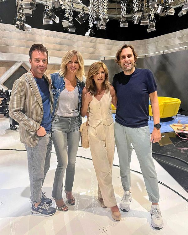 Gema López con Susana Griso, Miquel Vals y Alberto Díaz