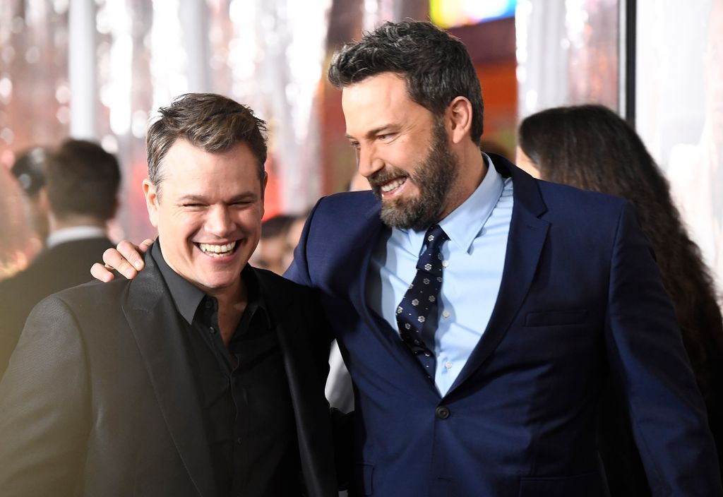 Matt Damon y Ben Affleck en un estreno en Hollywood en enero de 2017