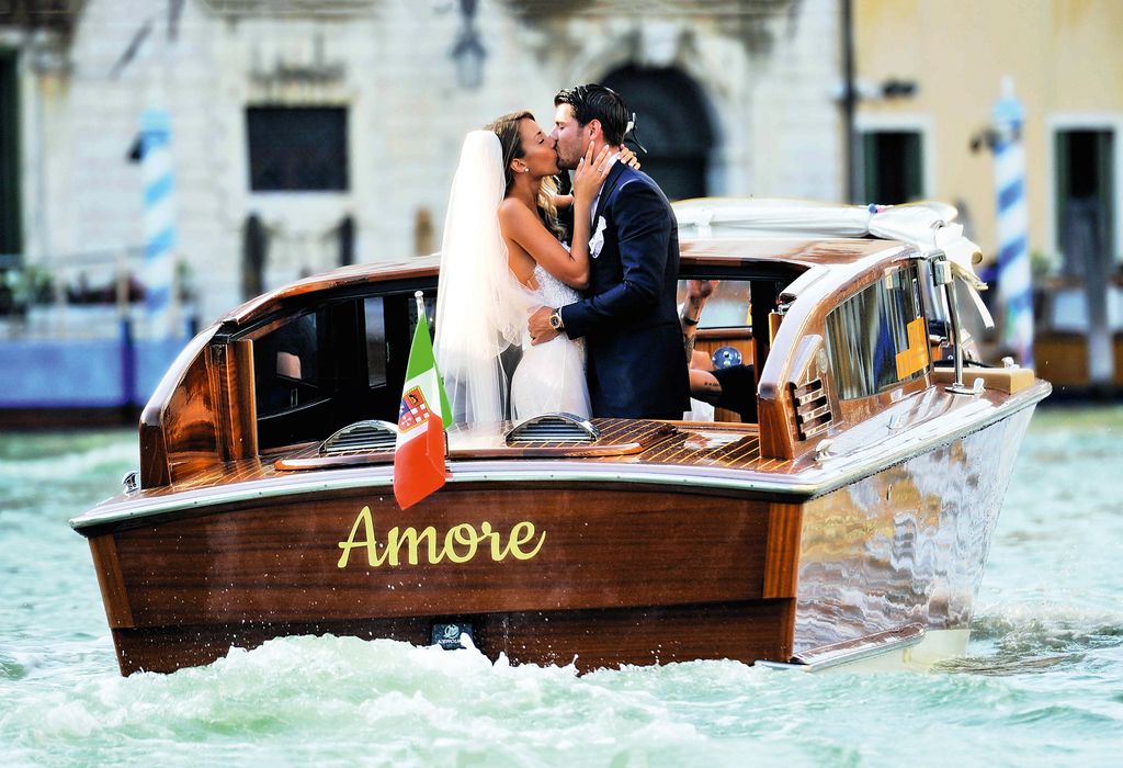 HOLA 4177 ALVARO MORATA Y ALICE CAMPELLO en el día de su boda en Venecia