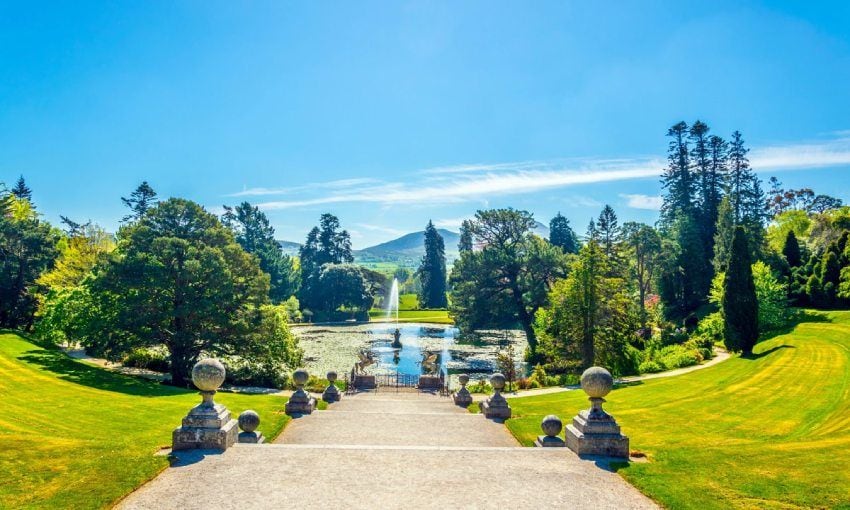Los espectaculares jardines de Powerscourt House se encuentran entre los más bonitos de Irlanda