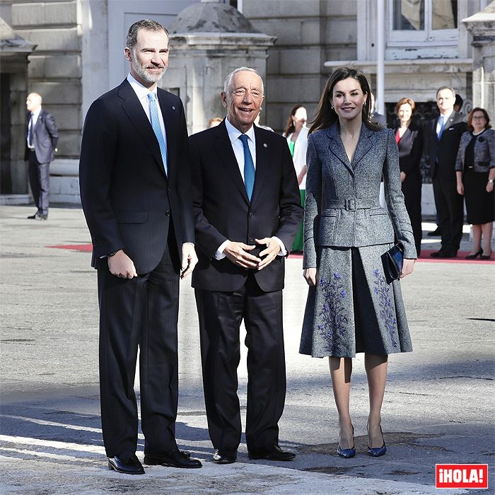 Los Reyes reciben al Presidente de Portugal, Marcelo Rebelo de Sousa