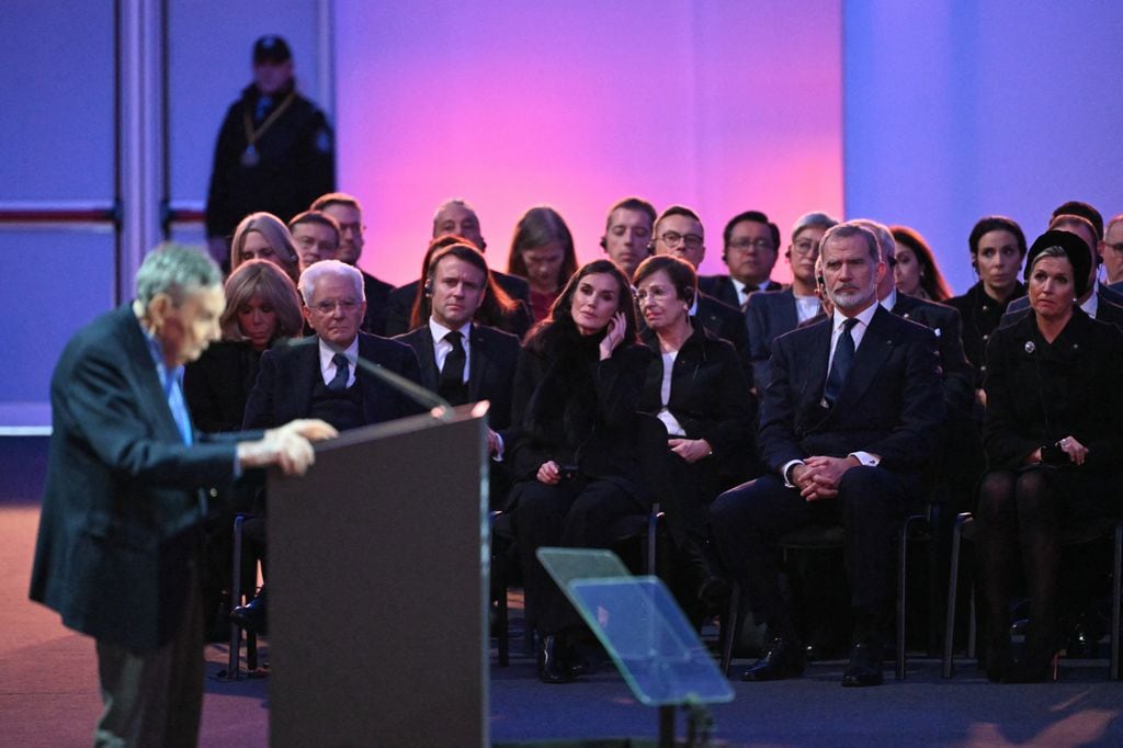 Los reyes Felipe y Letizia en el 80º aniversario de Auschwitz