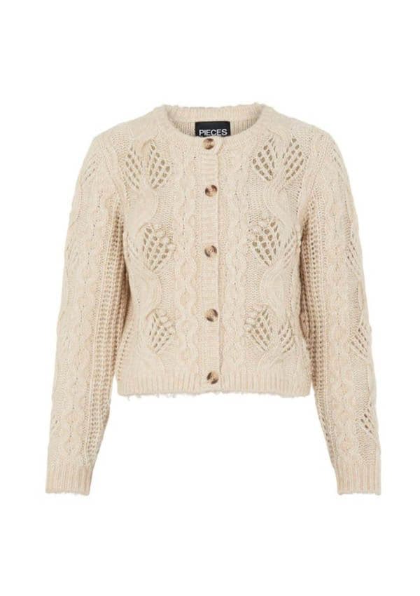 cardigan punto beige pieces