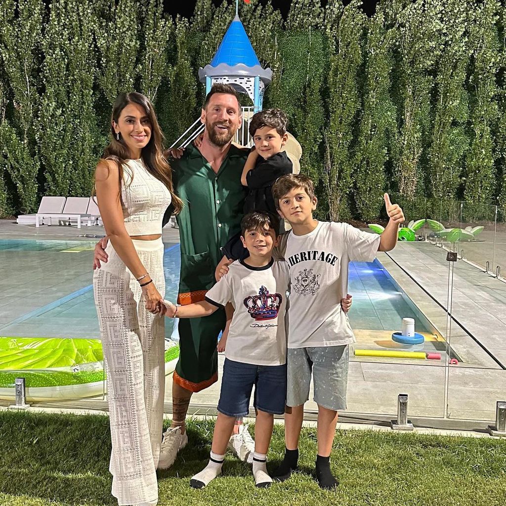 Lionel Messi, Antonela Roccuzzo y su familia