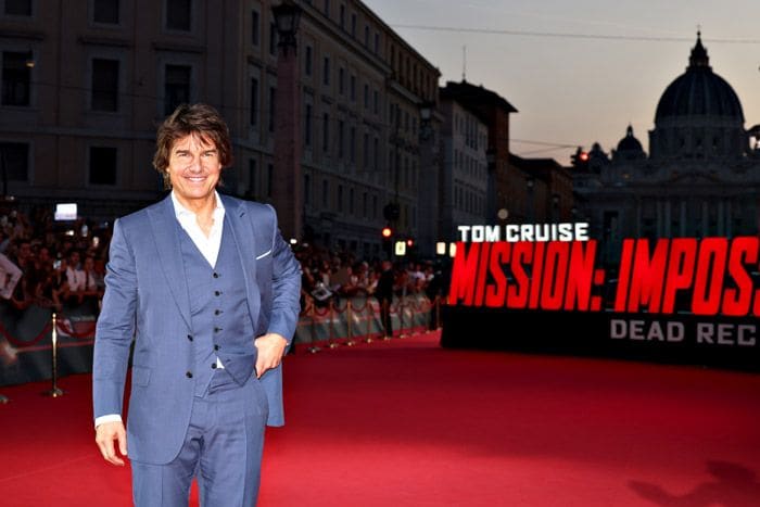 Tom Cruise en el estreno mundial de 'Mision imposible 7' en Roma