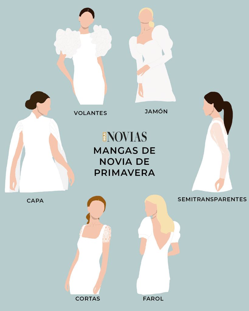 Mangas de novia de primavera