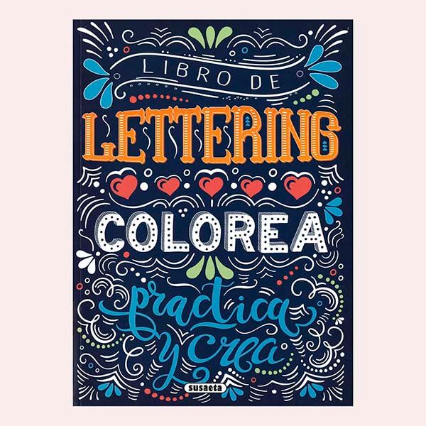 libro de lettering colorea practica crea