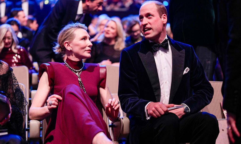 El príncipe William y Cate Blanchett