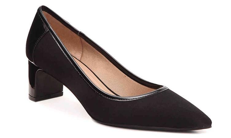 Alice Pumps de gamuza color negro de Abella