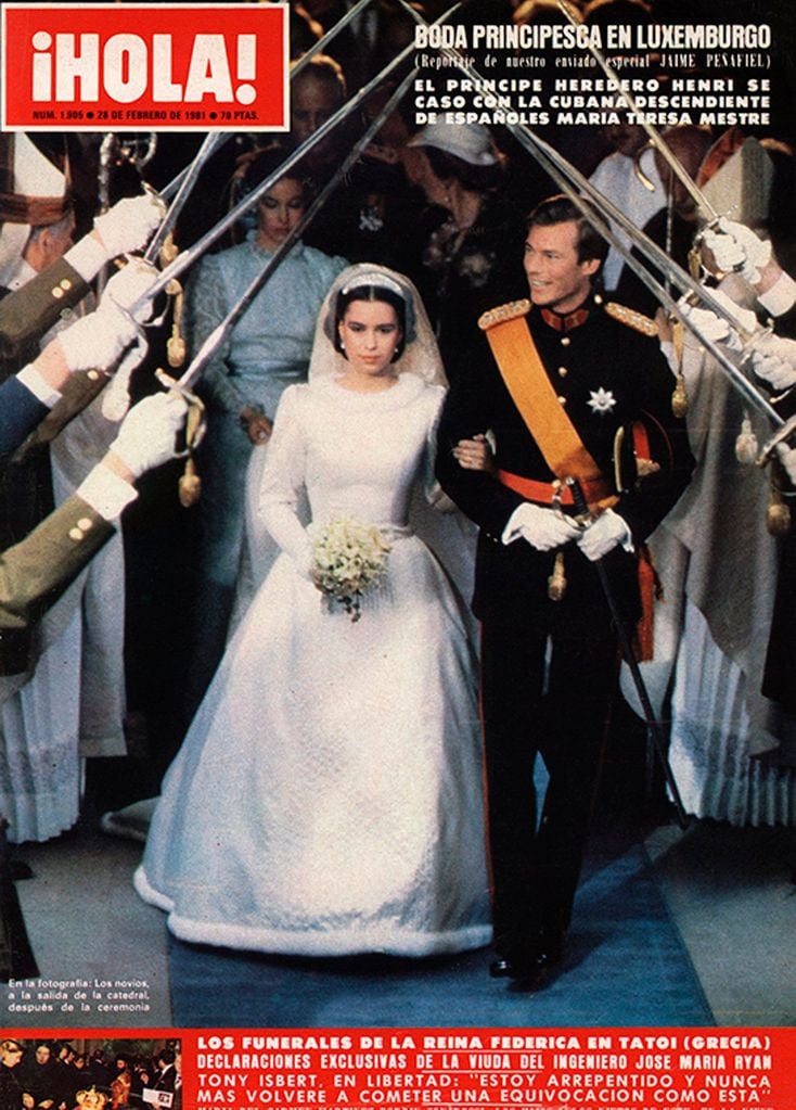 14 febrero 1981 hola 1905 boda de enrique de luxemburgo y mar a teresa mestre 