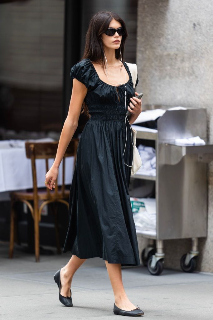 Kaia Gerber en las calles de Nueva York