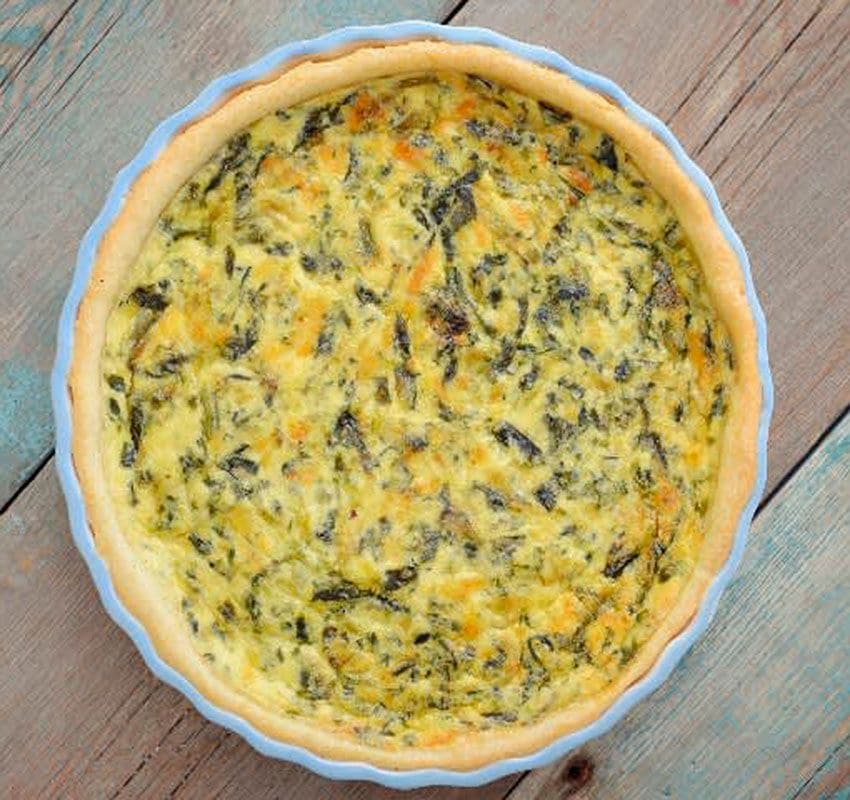 quiche espinacas