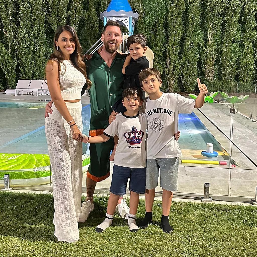 Lionel Messi y su familia