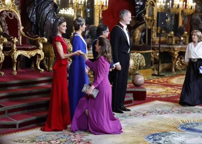 Los Reyes en cena de gala con el presidente de Colombia