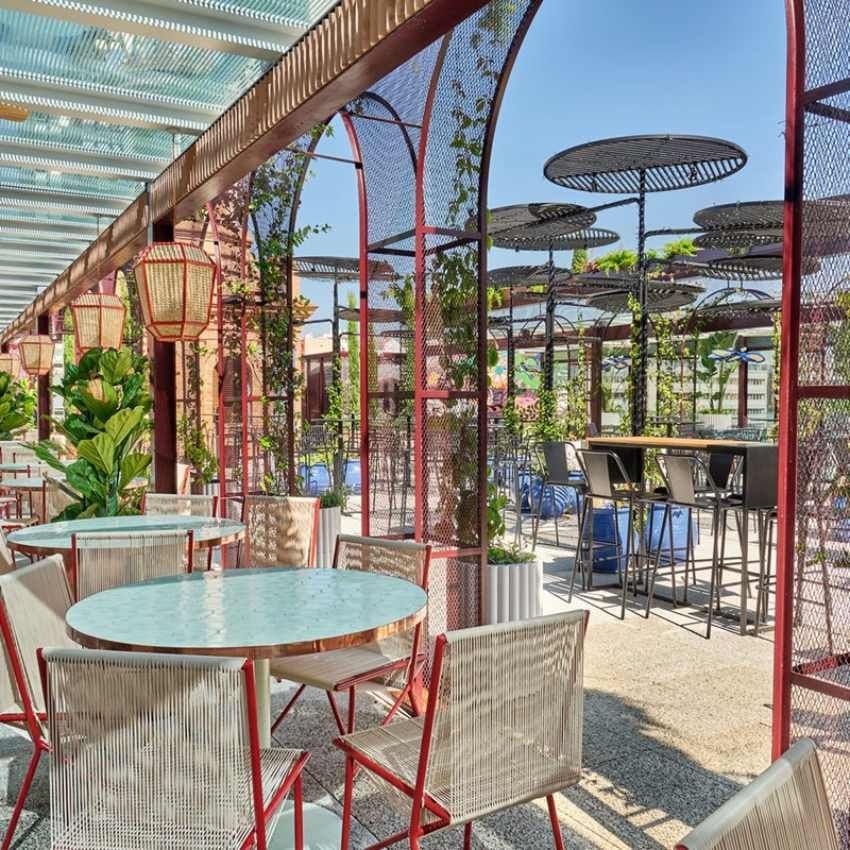 Terraza del restaurante Torcuato, la última novedad de la calle Serano de Madrid