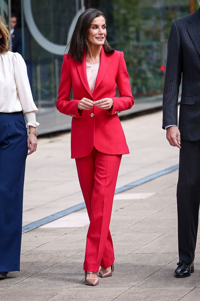 La reina Letizia en un acto para celebrar la participación de atletas olímpicos en Barcelona y Albertville 1992