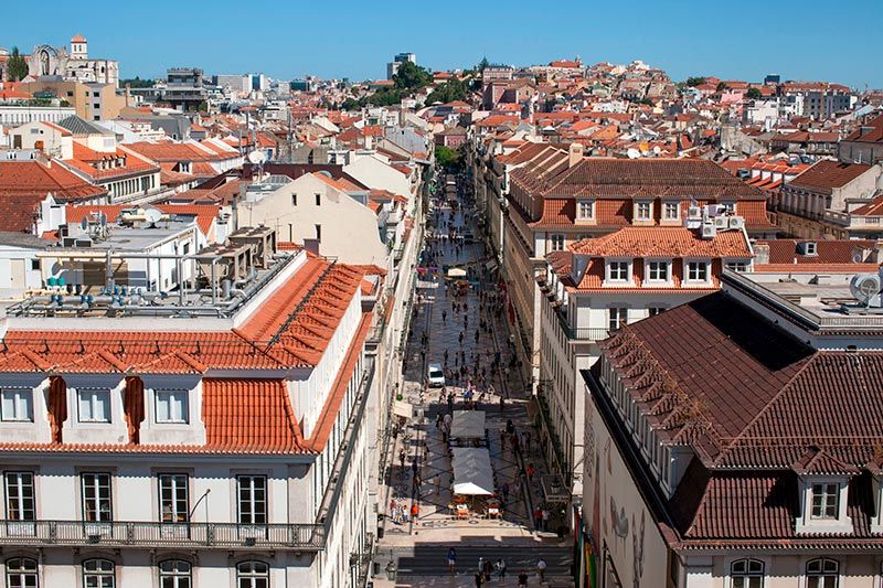 Vistas desde Arco da Rua Augusta