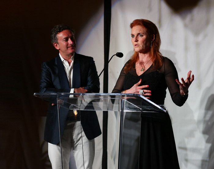 Sarah Ferguson durante su intervención
