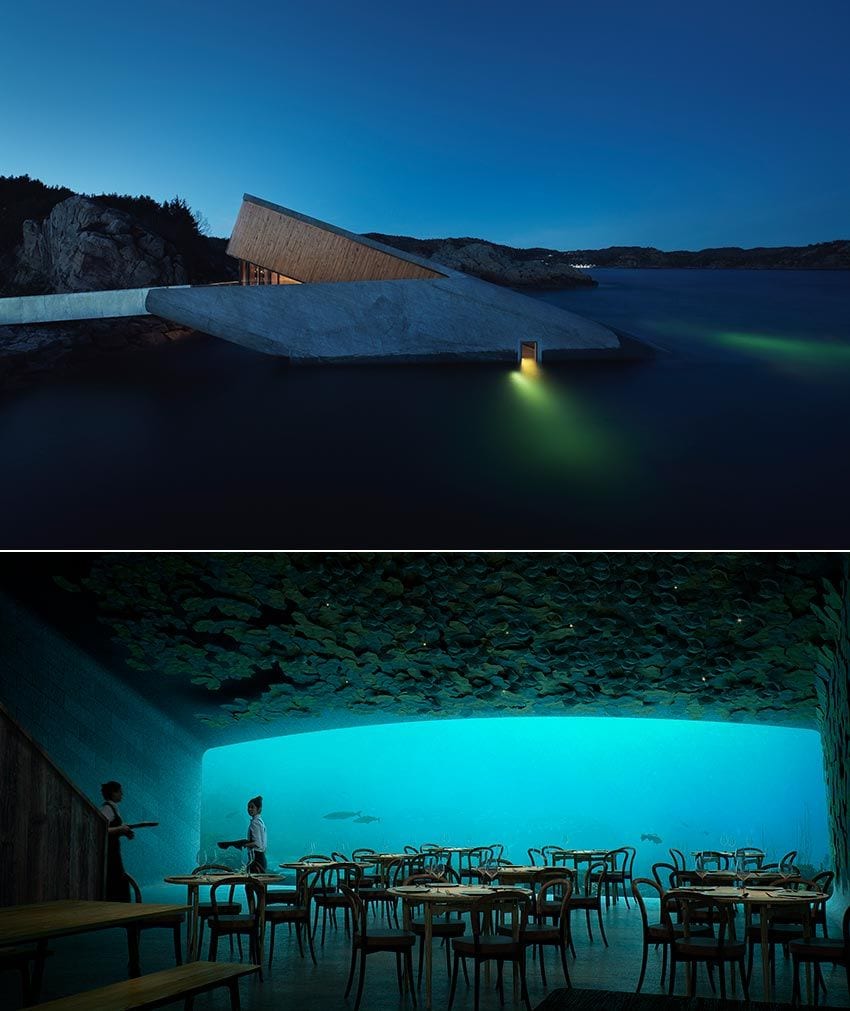 noruega restaurante bajo agua