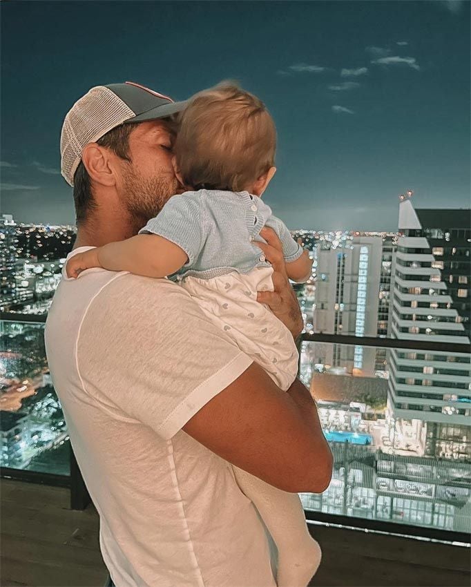 Fernando Verdasco y su hijo Mateo