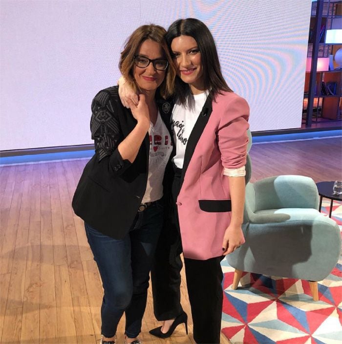 Toñi Moreno y Laura Pausini en Telecinco