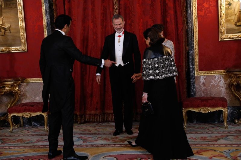 Los reyes Felipe y Letizia, anfitriones en una cena de gala para el emir y la jequesa de Catar